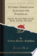 libro Autores Americanos Juzgados Por Españoles